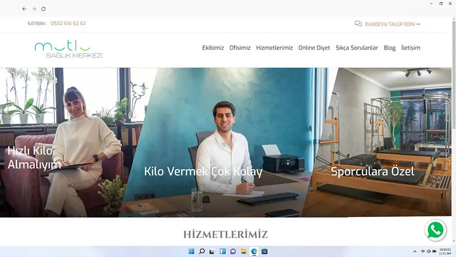 Diyetisyen Coşku Mutlu web tasarımı