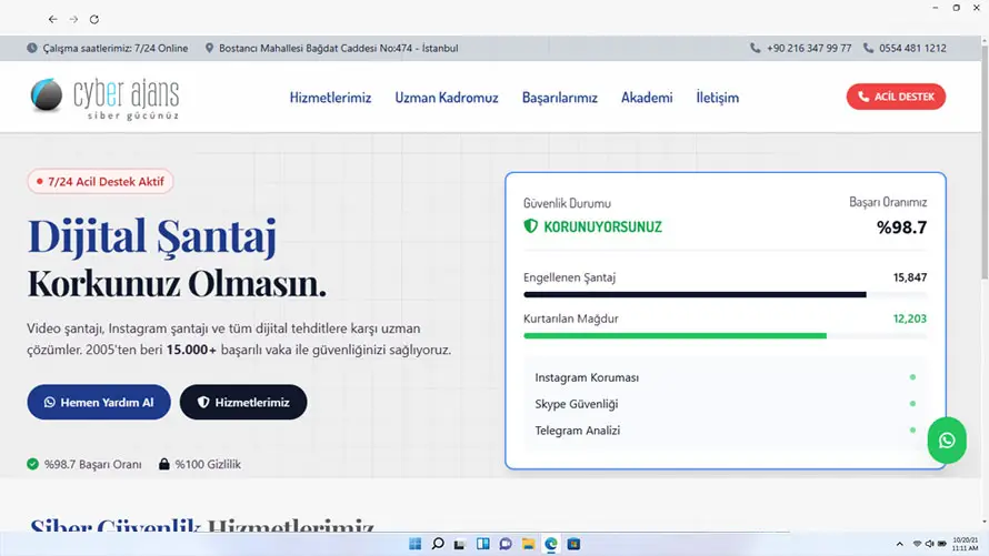 Cyber Ajans web tasarımı