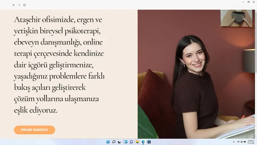 Psikolog İrem Turan web tasarımı