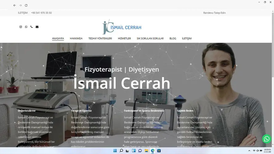 İsmail Cerrah web tasarımı