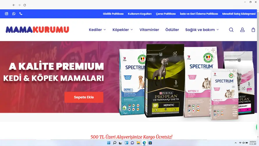 Mama Kurumu web tasarımı