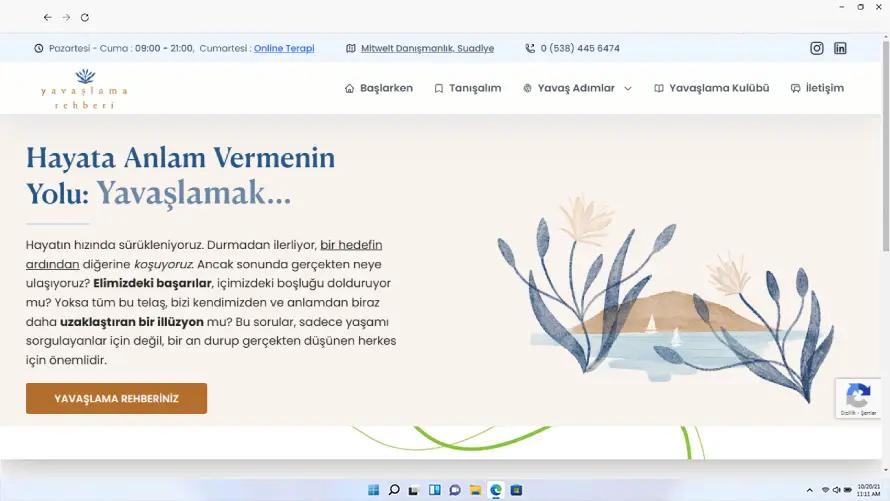 Psikolog Miray Polat web tasarımı