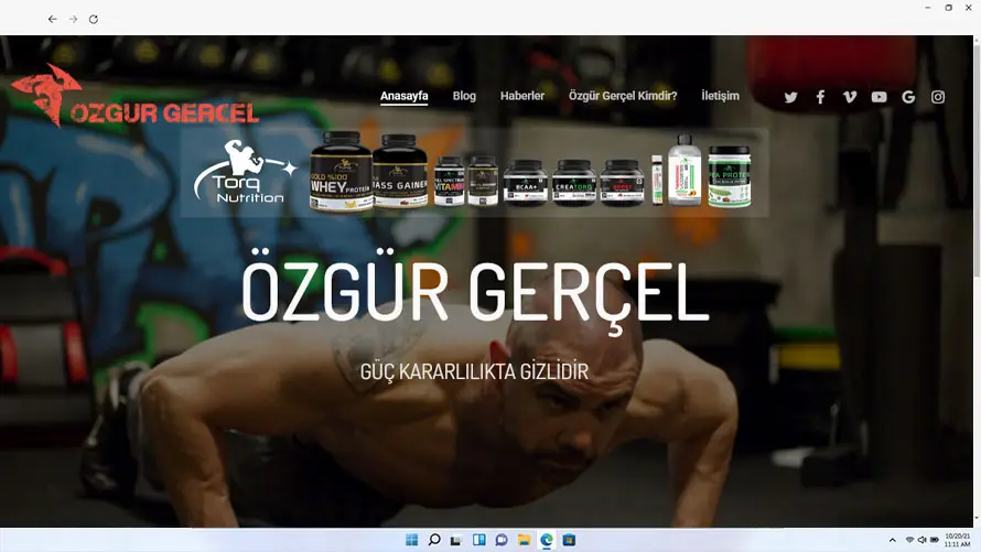 Özgür Gerçel web tasarımı