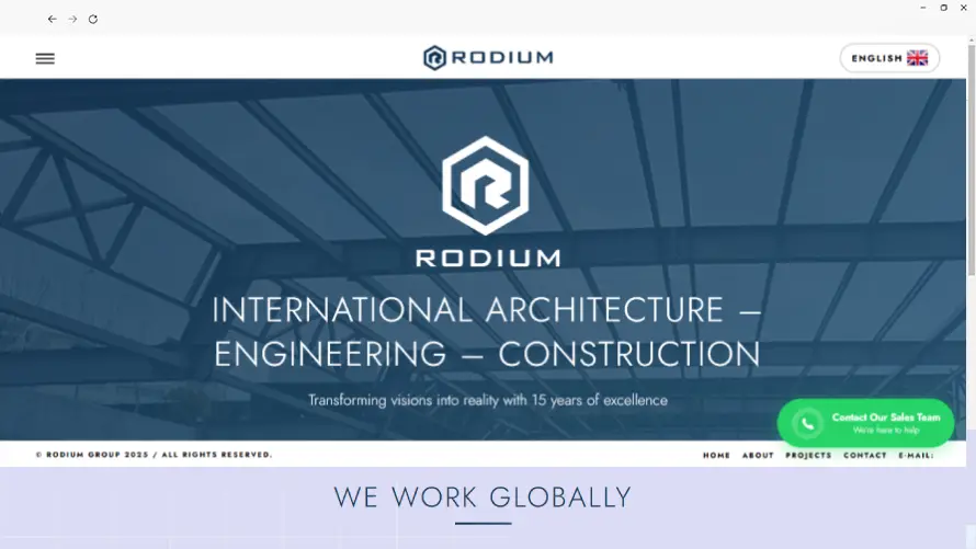 Rodium Group web tasarımı